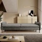 SOFA GLOSSY z funkcją spania i pojemnikiem,wolnostojąca w tkaninie APHRODITE 21 WERSAL