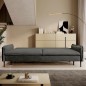 SOFA GLOSSY z funkcją spania i pojemnikiem,wolnostojąca w tkaninie APHRODITE 22 WERSAL
