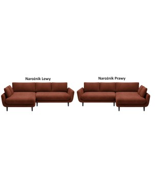 Narożnik SOLANO funkcja spania pojemnik poduszki Element 09 WERSAL