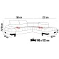 Narożnik SELVA L z funkcją spania i pojemnikiem SALVADOR 16 WERSAL