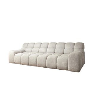 Sofa Kanapa CAMPILE 4 osobowa z elektryczną regulacją siedziska wolnostojąca w tkaninie EDEN 01 WERSAL