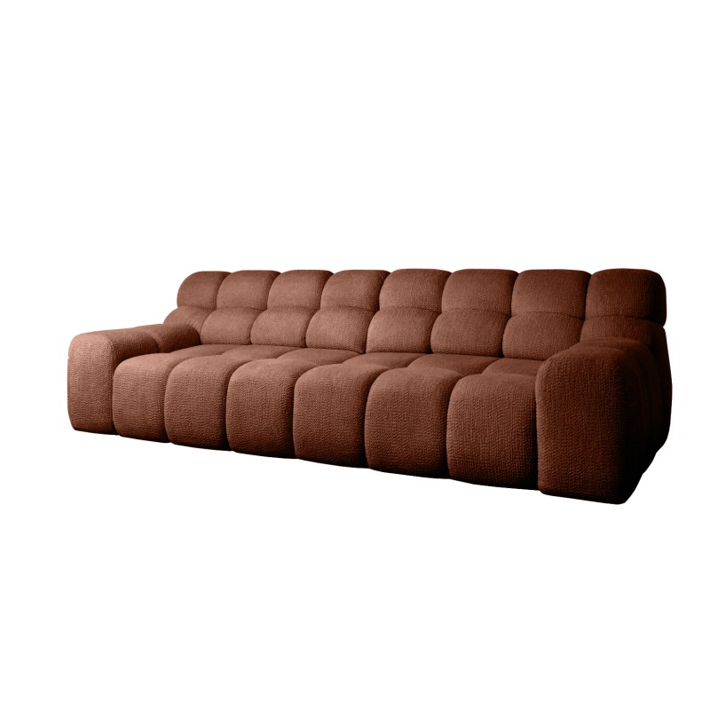 Sofa Kanapa CAMPILE 4 osobowa z elektryczną regulacją siedziska wolnostojąca w tkaninie EDEN 10 WERSAL