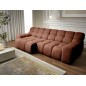 Sofa Kanapa CAMPILE 4 osobowa z elektryczną regulacją siedziska wolnostojąca w tkaninie EDEN 10 WERSAL