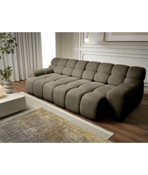 Sofa Kanapa CAMPILE 4 osobowa z elektryczną regulacją siedziska wolnostojąca w tkaninie EDEN 12 WERSAL