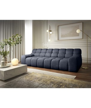 Sofa Kanapa CAMPILE 4 osobowa z elektryczną regulacją siedziska wolnostojąca w tkaninie EDEN 16 WERSAL