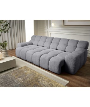 Sofa Kanapa CAMPILE 4 osobowa z elektryczną regulacją siedziska wolnostojąca w tkaninie EDEN 18 WERSAL