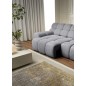 Sofa Kanapa CAMPILE 4 osobowa z elektryczną regulacją siedziska wolnostojąca w tkaninie EDEN 18 WERSAL
