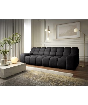 Sofa Kanapa CAMPILE 4 osobowa z elektryczną regulacją siedziska wolnostojąca w tkaninie EDEN 21 WERSAL