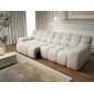 Sofa Kanapa CAMPILE 4 osobowa z elektryczną regulacją siedziska wolnostojąca w tkaninie EDEN 01 WERSAL