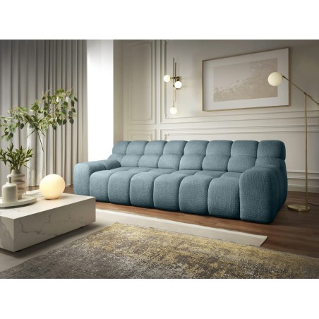 Sofa Kanapa CAMPILE 4 osobowa z elektryczną regulacją siedziska wolnostojąca w tkaninie EDEN 14 WERSAL