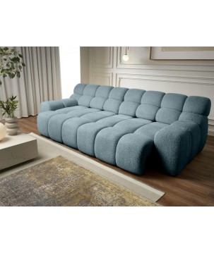 Sofa Kanapa CAMPILE 4 osobowa z elektryczną regulacją siedziska wolnostojąca w tkaninie EDEN 14 WERSAL