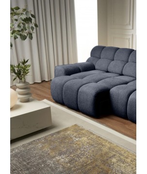 Sofa Kanapa CAMPILE 4 osobowa z elektryczną regulacją siedziska wolnostojąca w tkaninie EDEN 16 WERSAL