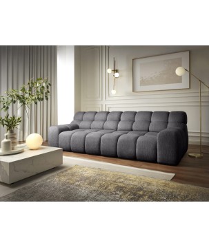 Sofa Kanapa CAMPILE 4 osobowa z elektryczną regulacją siedziska wolnostojąca w tkaninie EDEN 19 WERSAL