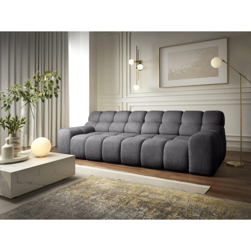 Sofa Kanapa CAMPILE 4 osobowa z elektryczną regulacją siedziska wolnostojąca w tkaninie EDEN 19 WERSAL