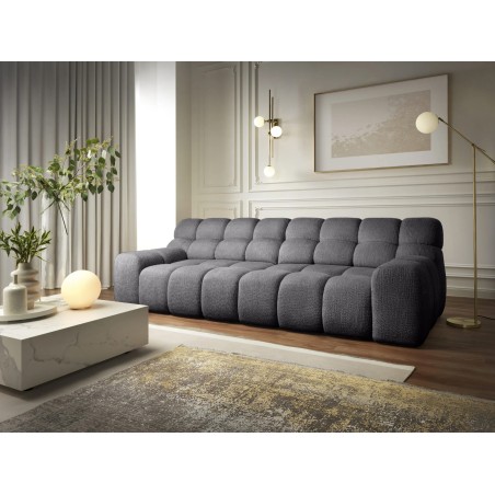 Sofa Kanapa CAMPILE 4 osobowa z elektryczną regulacją siedziska wolnostojąca w tkaninie EDEN 19 WERSAL