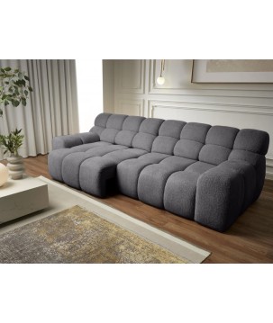 Sofa Kanapa CAMPILE 4 osobowa z elektryczną regulacją siedziska wolnostojąca w tkaninie EDEN 19 WERSAL