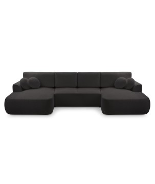 Narożnik VELO XL wolnostojący układ U z funkcją spania w tkaninie Coral 60 DomoHome