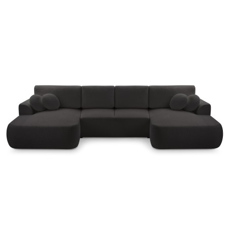Narożnik VELO XL wolnostojący układ U z funkcją spania w tkaninie Coral 60 DomoHome