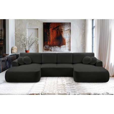 Narożnik VELO XL wolnostojący układ U z funkcją spania w tkaninie Coral 60 DomoHome