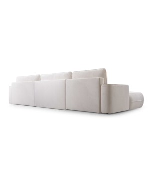 Narożnik FUEGO XL wolnostojący układ U z funkcją spania w tkaninie Bubble 01 DomoHome