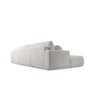 Narożnik VELO XL wolnostojący układ U z funkcją spania w tkaninie Coral 65 DomoHome