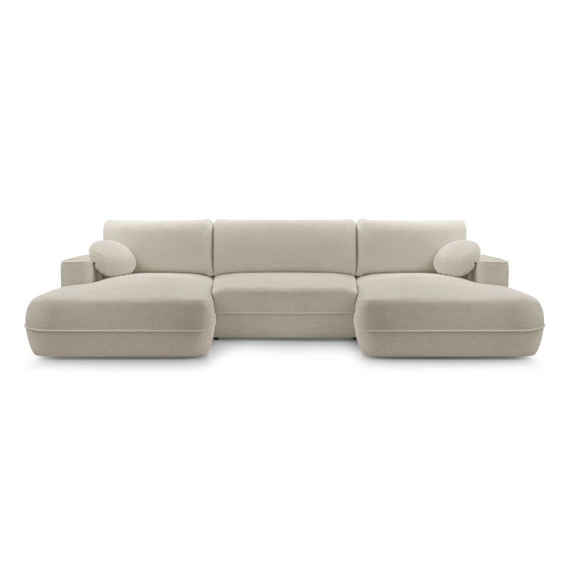 Narożnik FUEGO XL wolnostojący układ U z funkcją spania w tkaninie Bubble 03 DomoHome
