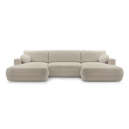 Narożnik FUEGO XL wolnostojący układ U z funkcją spania w tkaninie Bubble 03 DomoHome