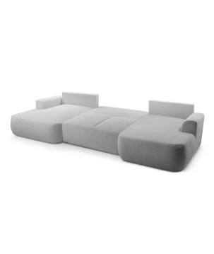 Narożnik VELO XL wolnostojący układ U z funkcją spania w tkaninie Coral 75 DomoHome