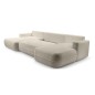 Narożnik FUEGO XL wolnostojący układ U z funkcją spania w tkaninie Bubble 03 DomoHome