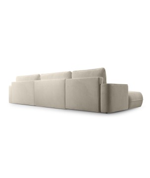 Narożnik FUEGO XL wolnostojący układ U z funkcją spania w tkaninie Bubble 03 DomoHome