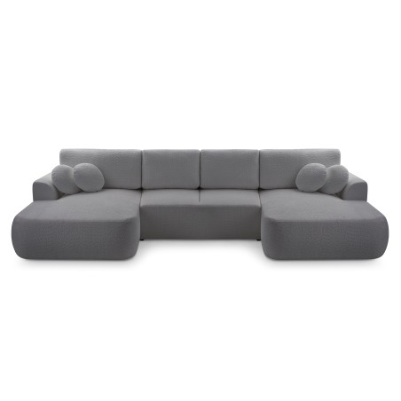 Narożnik VELO XL wolnostojący układ U z funkcją spania w tkaninie Coral 80 DomoHome