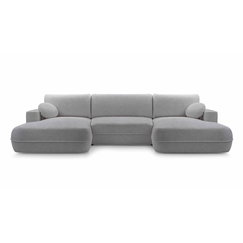 Narożnik FUEGO XL wolnostojący układ U z funkcją spania w tkaninie Bubble 06 DomoHome