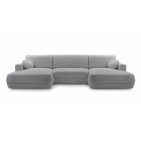 Narożnik FUEGO XL wolnostojący układ U z funkcją spania w tkaninie Bubble 06 DomoHome