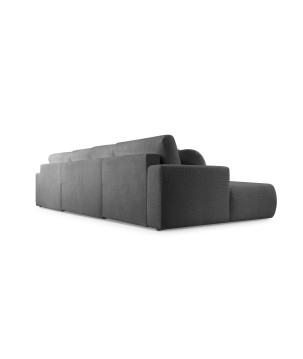 Narożnik VELO XL wolnostojący układ U z funkcją spania w tkaninie Coral 80 DomoHome