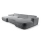Narożnik FUEGO XL wolnostojący układ U z funkcją spania w tkaninie Bubble 06 DomoHome