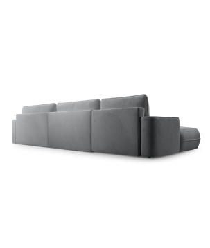 Narożnik FUEGO XL wolnostojący układ U z funkcją spania w tkaninie Bubble 06 DomoHome