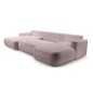 Narożnik FUEGO XL wolnostojący układ U z funkcją spania w tkaninie Bubble 08 DomoHome