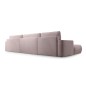 Narożnik FUEGO XL wolnostojący układ U z funkcją spania w tkaninie Bubble 08 DomoHome