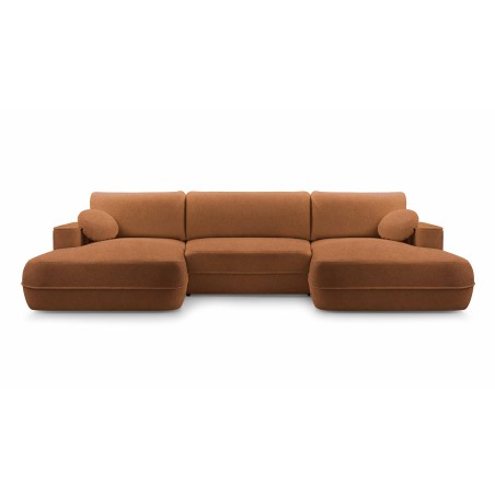 Narożnik FUEGO XL wolnostojący układ U z funkcją spania w tkaninie Bubble 10 DomoHome