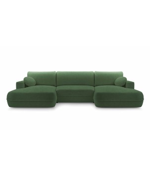 Narożnik FUEGO XL wolnostojący układ U z funkcją spania w tkaninie Bubble 12 DomoHome