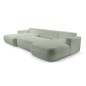 Narożnik FUEGO XL wolnostojący układ U z funkcją spania w tkaninie Bubble 13 DomoHome