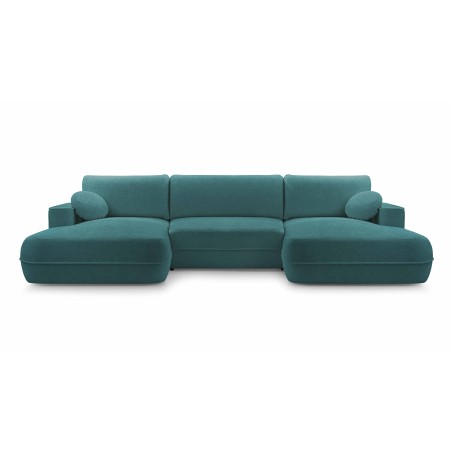 Narożnik FUEGO XL wolnostojący układ U z funkcją spania w tkaninie Bubble 14 DomoHome