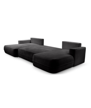 Narożnik FUEGO XL wolnostojący układ U z funkcją spania w tkaninie Bubble 17 DomoHome