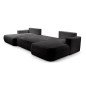 Narożnik FUEGO XL wolnostojący układ U z funkcją spania w tkaninie Bubble 17 DomoHome