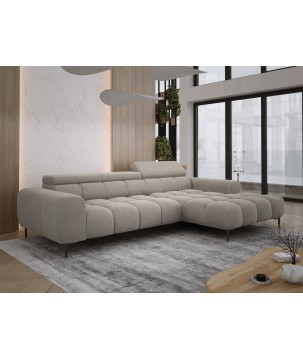 Narożnik PLAZA MINI Prawostronny w tkaninie Promocyjnej APHRODITE 04 WERSAL