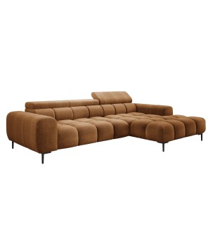 Narożnik PLAZA MINI Prawostronny w tkaninie EDEN 10 WERSAL
