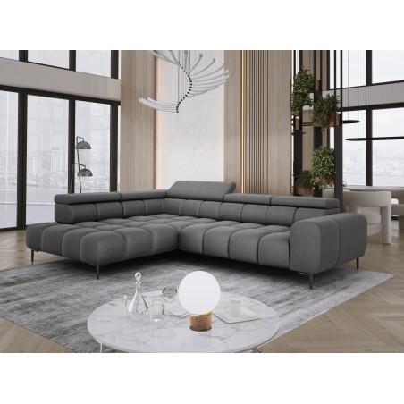 Narożnik PLAZA L Lewostronny w tkaninie Solar 96 WERSAL