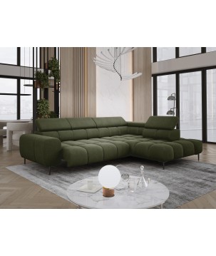Narożnik PLAZA L Prawostronny w tkaninie Promocyjnej APHRODITE 12 WERSAL