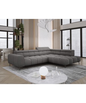 Narożnik PLAZA L Prawostronny w tkaninie Promocyjnej APHRODITE 22 WERSAL