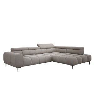 Narożnik PLAZA L Prawostronny w tkaninie Promocyjnej APHRODITE 04 WERSAL